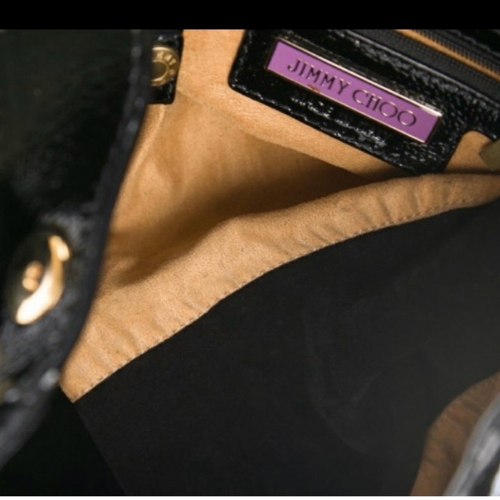 Authentic Jimmy Choo Expandable Satchel - Picture 3 of 11